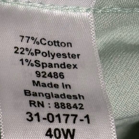 Woman Within Light Green Capris Plus Size Pants Size 40W - Picture 8 of 11